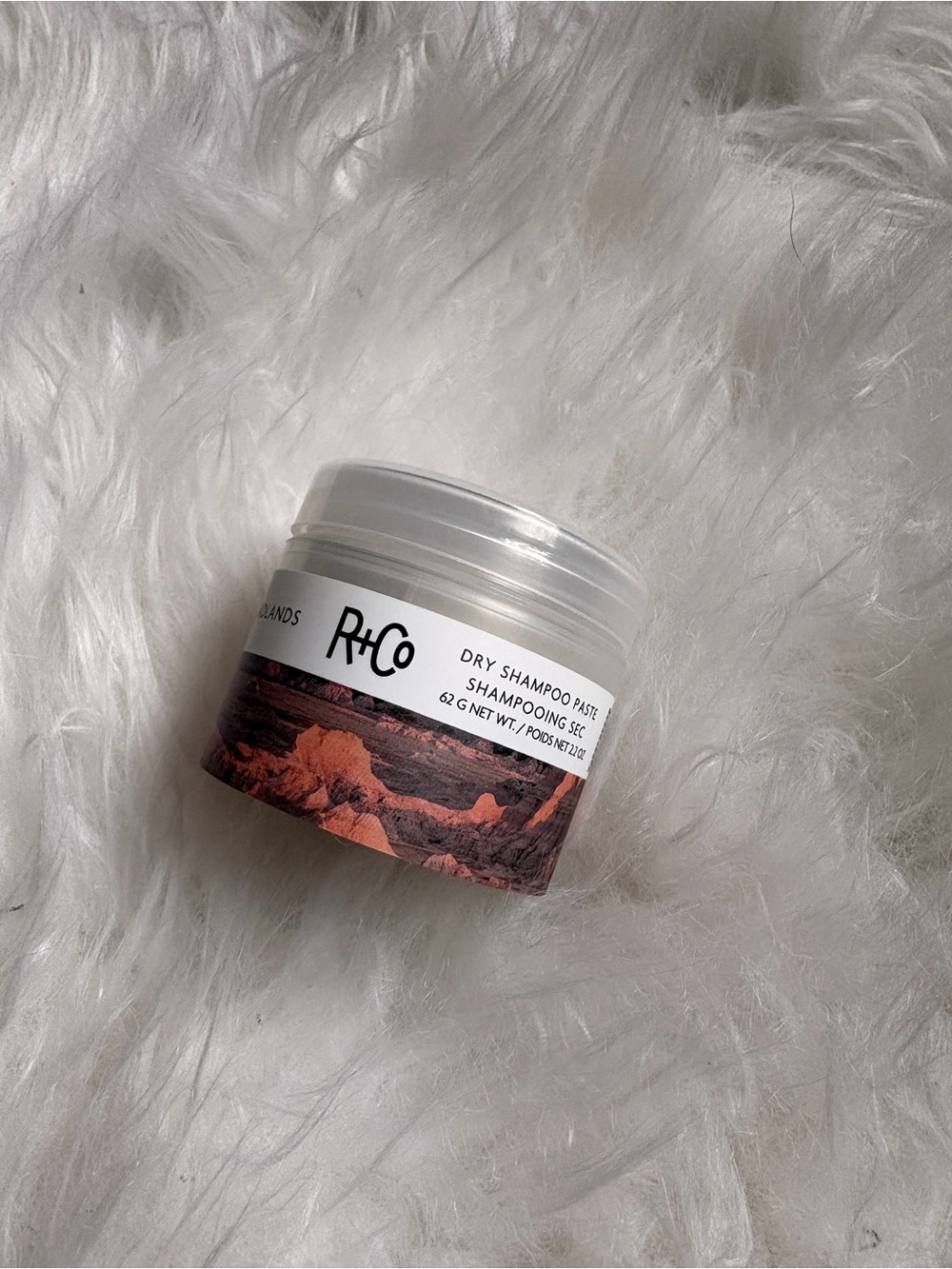 R+Co Dry Shampoo Paste in White and Brown Packaging